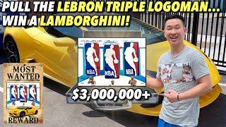 PULL THE $3,000,000+ LEBRON TRIPLE LOGOMAN CARD... WIN A LAMBORGHINI 