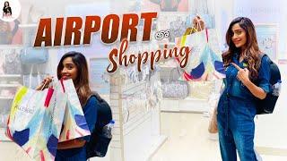 Flight delay ayyindi Airport lo shopping chesanu || Shobhashetty ||