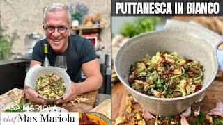 PASTA alla PUTTANESCA in Bianco  Ricetta Primo Piatto FACILE e VELOCE | Chef Max Mariola