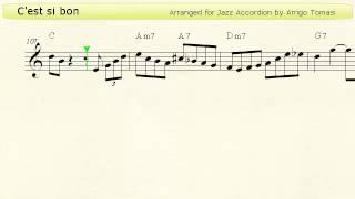C'est si bon - Jazz Accordion Sheet Music