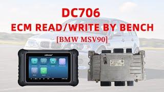 OBDSTAR DC706 Read and Write BMW MSV90 DME on Bench- OBDII365