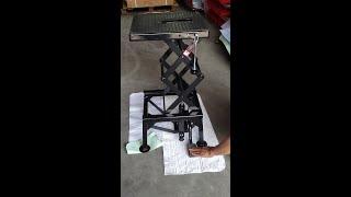 Altertool how to assemble a lift jack for your hydraulic motorcycle Lift Kit jack stand.#shorts