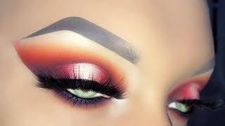 Sexy Red Cut Crease Makeup Tutorial ft. Morphe 35o2 & Jaclyn Hill Palettes