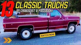 13 Stunning Classic Trucks for Sale on Craigslist and Facebook!