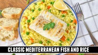 CLASSIC Mediterranean Fish and Rice | Heart-Healthy 30 Minute Recipe