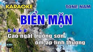 BIỂN MẶN Karaoke Nhạc Sống Tone Nam I BEAT MỚI DỄ HÁT NHẤT I An Nhiên Karaoke