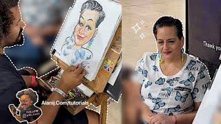 Elegance cannot be Measured FULL VIDEO, caricature drawing by Alani J