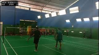 (SET 1) Dedi/Rahman Vs Jay/Anto. Badminton Rewako Gowa