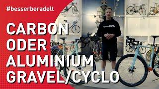 Gravel Bike mit Carbon oder Aluminium Rahmen? Rahmenmaterial Check für Gravel & Cyclocross Bikes