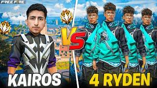 1 Kairos Vs 4 RydenBest Characters?? Who Will Win - Free Fire India