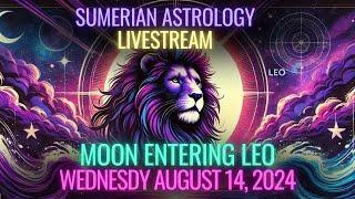 𒀭 Weekly Livestream Moon Entering Leo| Sidereal Forecast | Sidereal Astrology Predictions 2024