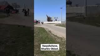 Russian Shell Narrowly Misses Church in Kharkiv Oblast