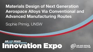 Materials Design of Next Generation Aerospace Alloys - Sophie Primig