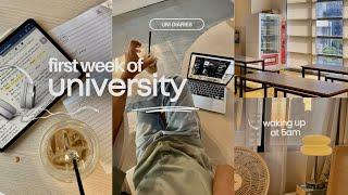 UNI VLOG • first week of uni  study vlog, going to coffee shops, productive week!