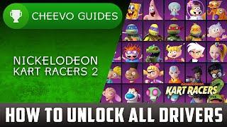 Nickelodeon Kart Racers 2 - How to Unlock ALL Drivers | Achievement / Trophy Guide (Xbox One)