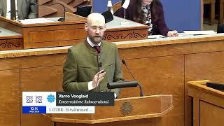 Varro Vooglaid: Parlamendivalimiste kord e-valimiste süsteemi tõttu ei ole usaldusväärne