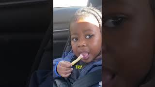 Semaj and I tried Chocolate French Fries from @Wendys for the 1st time  #wendys #skyboogie #semaj