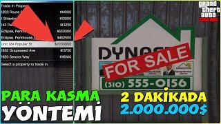 FİXLENDİ - GTA 5 Online - Efsane Kolay 2 Dakikada 2.000.000$ Para Kasma Yöntemi PC PS4 XBOX ONE