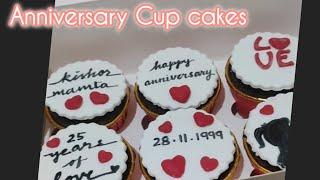 CUP CAKES l Love theme FONDANT cupcakes I themed cupcakes I ANNIVERSARY l Sweet Wonders