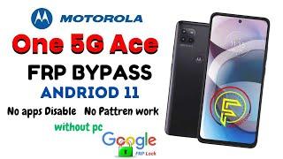 New Method Motorola One 5G Ace Frp bypass | Andriod 11 | No apps Disable