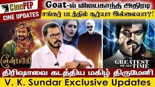 Vijayakanth Action sequence with Vijay #Goat - Shankar's next Hero - VK Sundar - CinePep updates