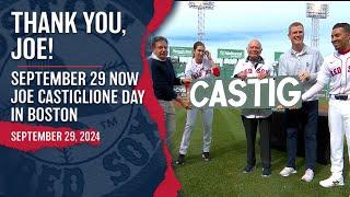 Joe Castiglione Honored Pregame With Ceremony, September 29 Proclaimed "Joe Castiglione Day"