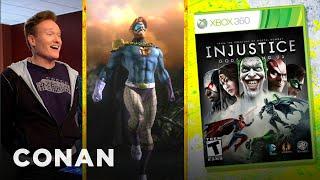 Conan O'Brien Reviews "Injustice: Gods Among Us" - Clueless Gamer | CONAN on TBS