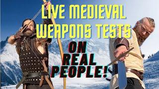 Testing medieval weapons on EACHOTHER