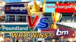 WHO SHOULD BE CROWNED BEST CHRISTMAS FOR 2024 ⁉️  Home Bargains, The Range, B&M, Poundland..