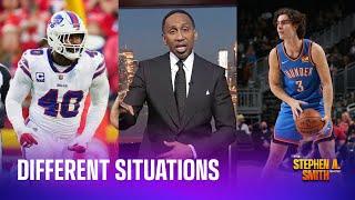 Stephen A explains the difference between the Von Miller and Josh Giddey situations