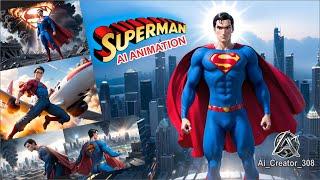 Ai Animation | Animated Super Man Story | Ai Automation