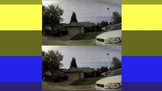 Deuteranopia (red/green colorblindness) filter video comparison