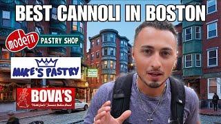 Ranking the BEST Cannoli In Boston! (Mike’s, Modern, Bova’s)