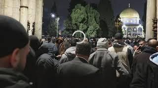 LIVE Jerusalem: Worshippers hold al-Taraweeh prayers at al-Aqsa mosque