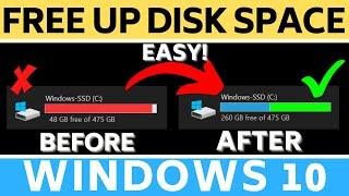 How to FREE Up Disk Space in Windows 10 PC & Laptop - Get More Than 30GB+ of Storage