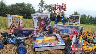 Mencari dan Menemukan Mainan Baru || Tobot, Mobil Ofroad, Pistol, Transformers, Mobil Remot Ultraman