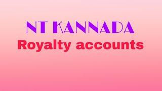 Royalty accounts | analytical table| minimum rent @ntkannada3327