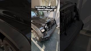 Mahindra Thar 4×2 Mileage Test  #mahindrathar2023 #mahindratharrwdmileage #mahindrathar4x2mileage