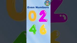 Odd numbers and Even numbers | Even and Odd Numbers | Number for kids | Math for Kids