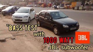 Ford ikon BASS TEST | 1000W JBL subwoofer | VIBRATES like MAD |JRS Cars