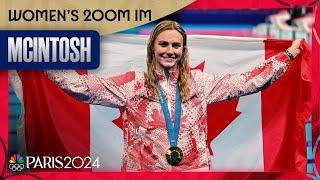 Summer McIntosh OUTDUELS Kate Douglass, Alex Walsh DQs in women's 200m IM | Paris Olympics