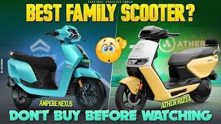 Ampere Nexus Vs Ather Rizta Comparison | Best Family Electric Scooter | Electric Vehicles India