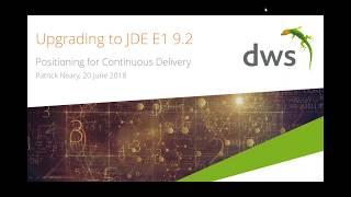 Webinar: Upgrading to JDE E1 9 2 and Positioning for Continuous Delivery