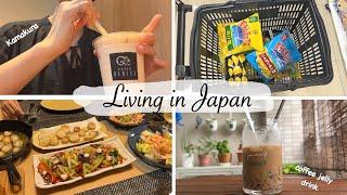 my cozy housewife diary | outing to Kamakura, buy snacks at Daiso, coffee jelly drink