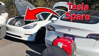 Tesla Spare Tire Kit by Stance Magic Flat Roadside Assisance Jack and Tools