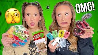 Trying the WORLDS WEIRDEST Halloween Candy so YOU don’t have to 🫣(LIVE BUGS?!)