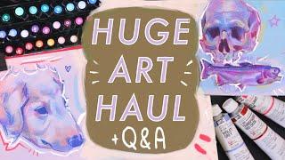  HUGE Art Supply Haul  Answering Your Art Questions!