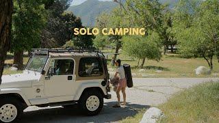 Solo camping on a hot day, life updates, and eating good
