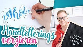 Handlettering Verzierung (6 tolle Möglichkeiten)!