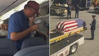 Passengers 'disrespect' airman's body on Phoenix flight